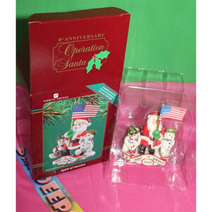 Carlton Operation Santa 8th Anniversary Spirit Of America 2003 Holiday Ornament